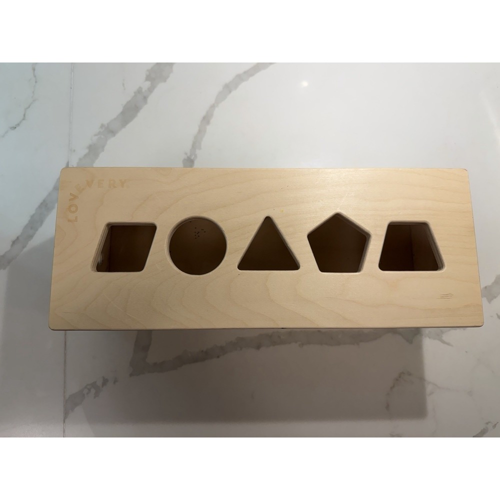 Lovevery The Block Set Wooden Storage Box And Lid Only Replacement